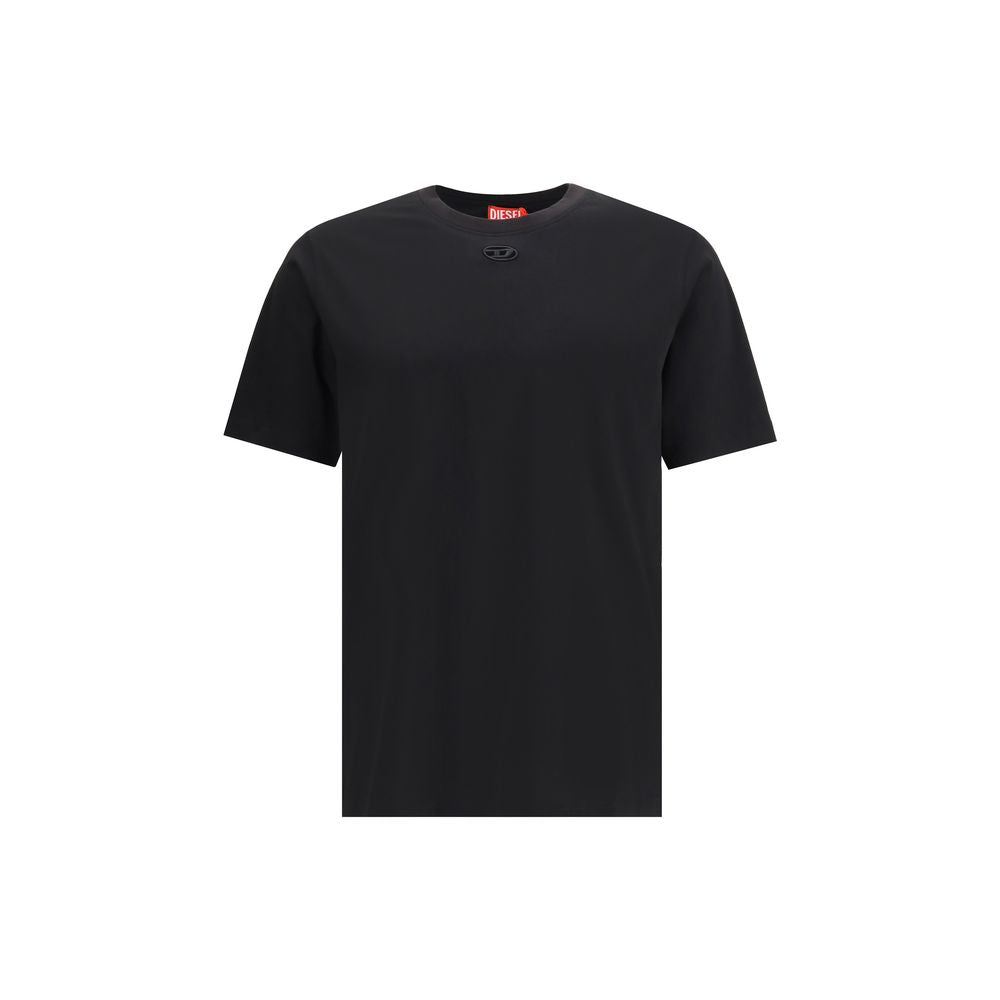Diesel Schwarzes Baumwoll-T-Shirt