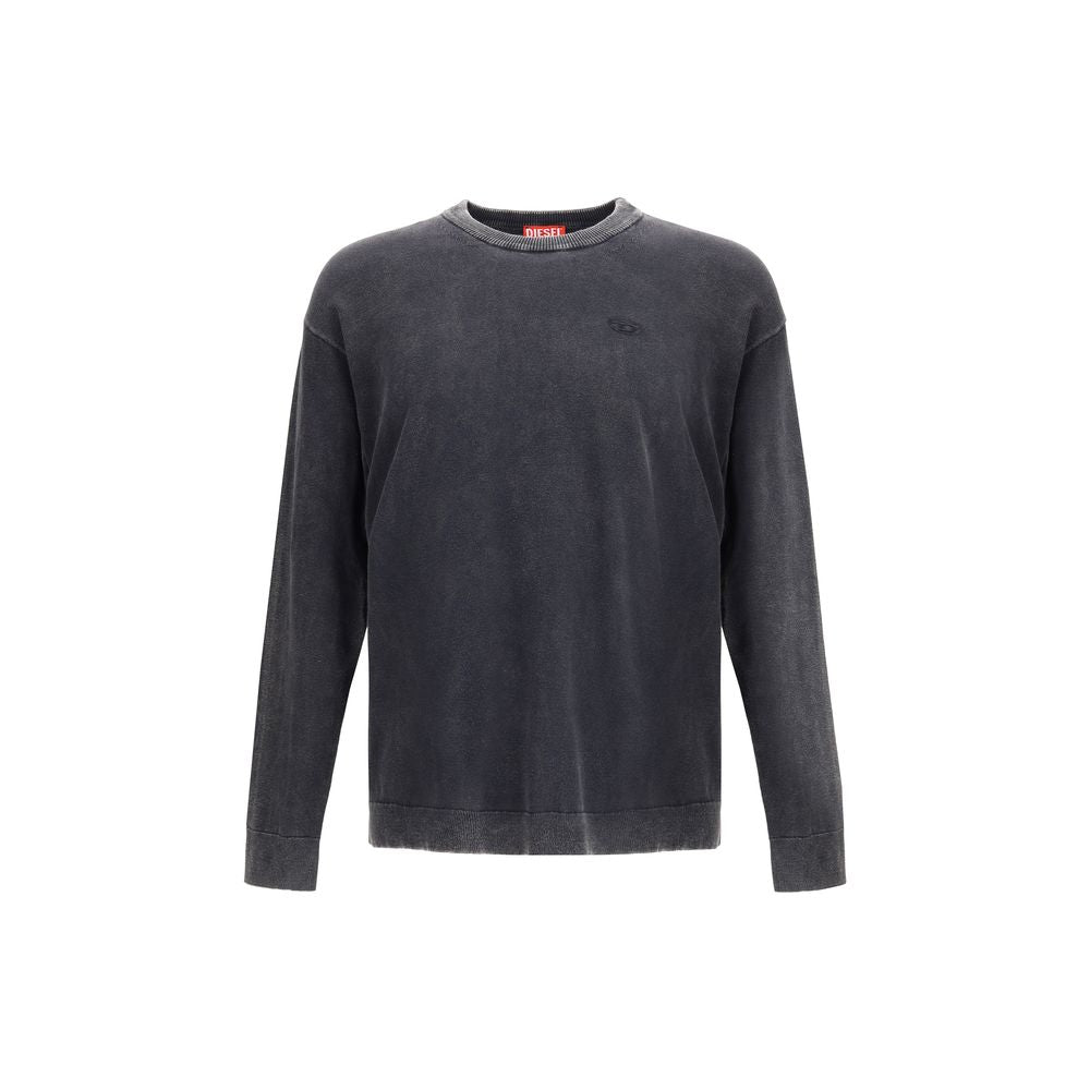 Diesel Graues Baumwoll-Sweatshirt