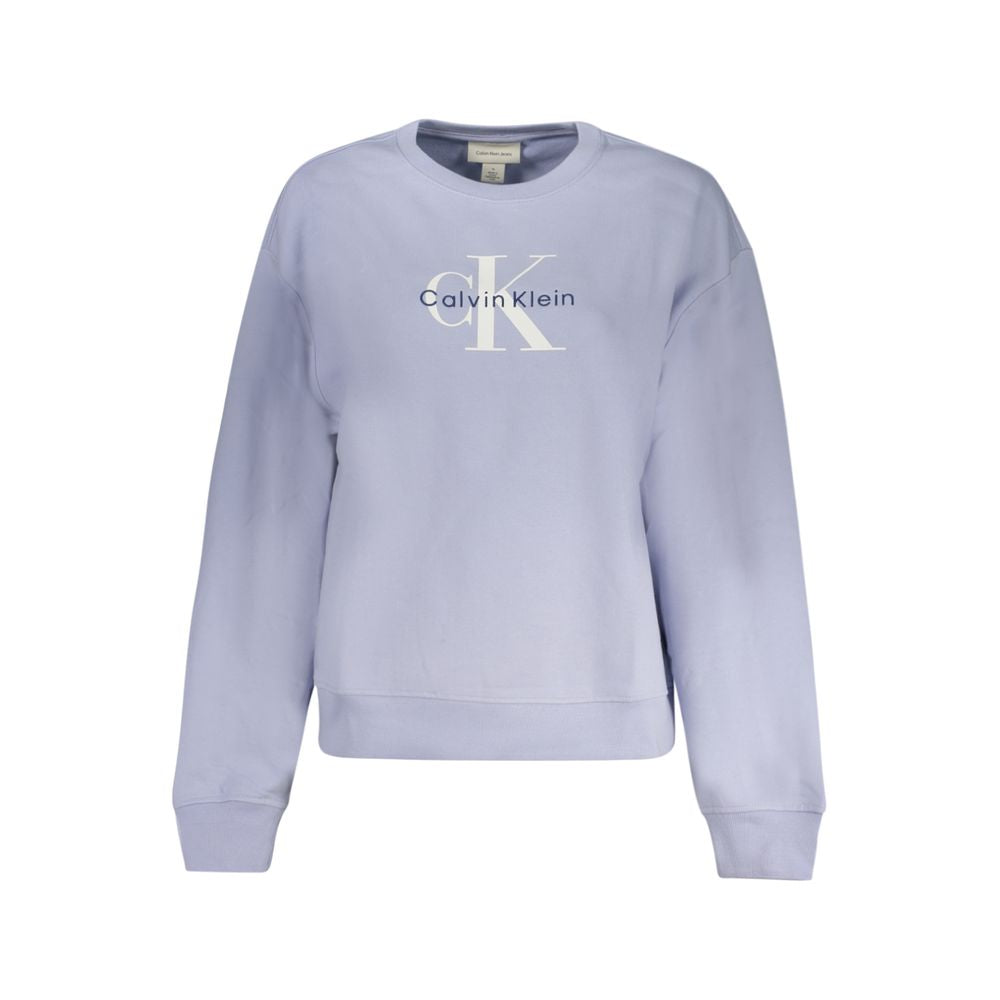 Sweat-shirt en coton Calvin Klein lilas
