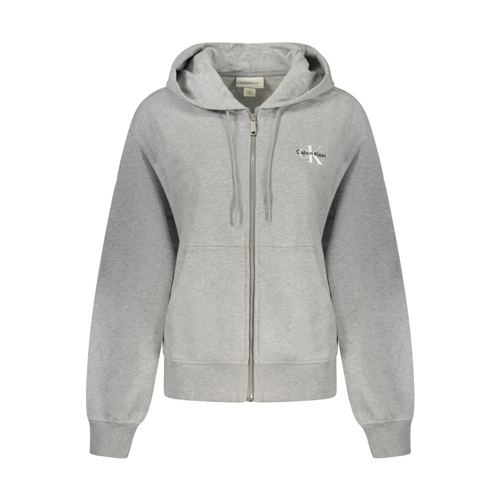 Sweat-shirt gris en coton Calvin Klein
