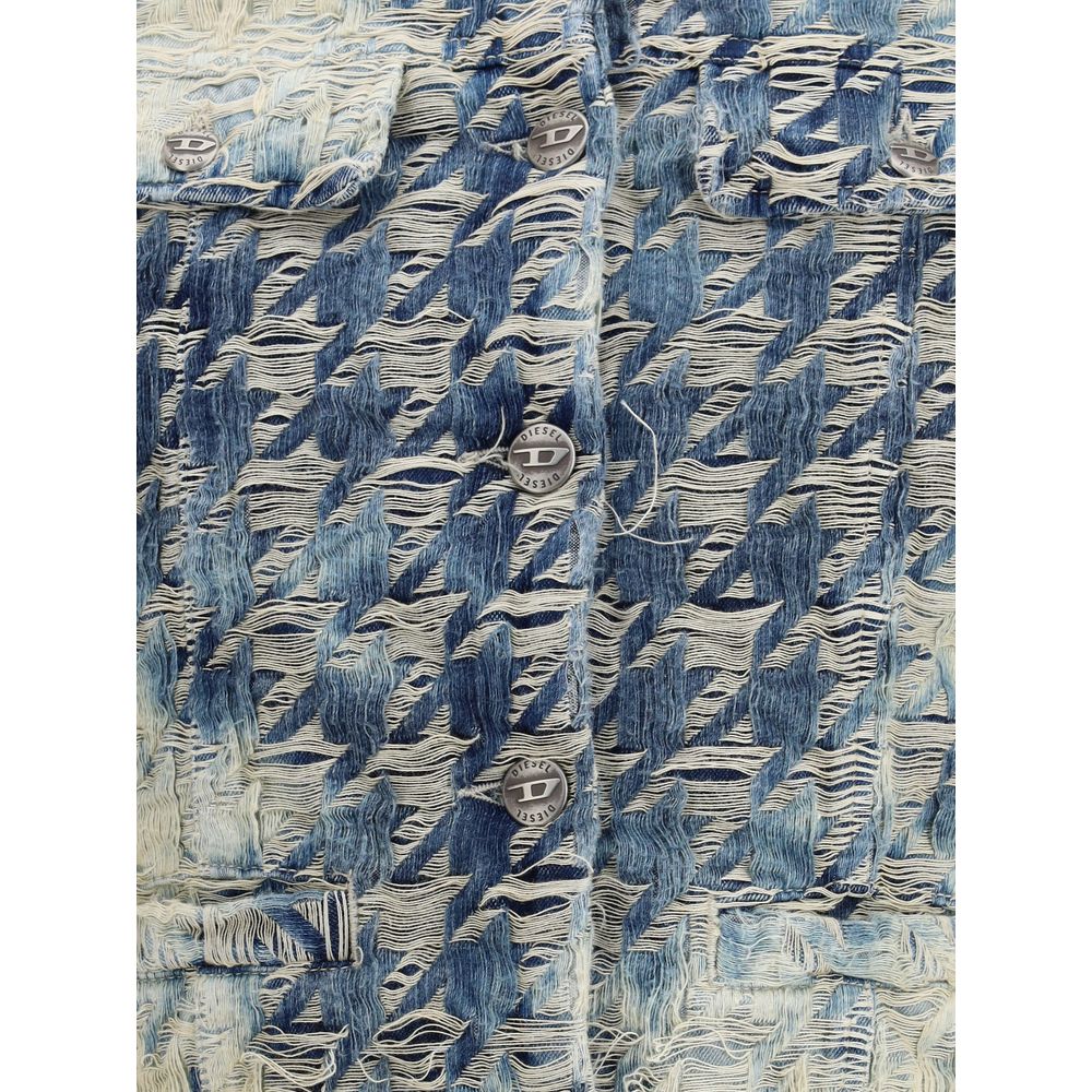 Diesel Hellblaue Baumwoll-Jacke