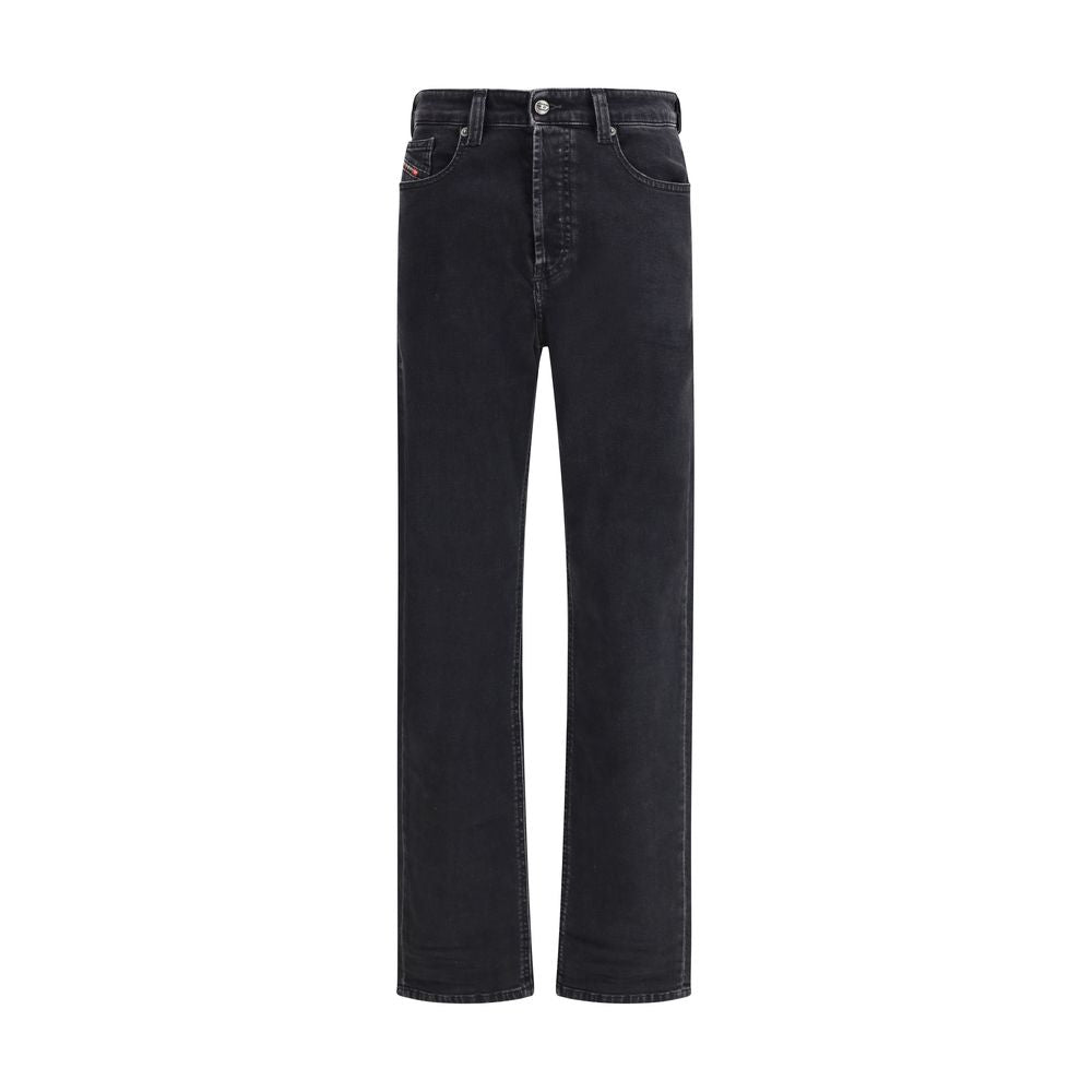 Diesel Schwarze Baumwolljeans mit Relaxed Fit