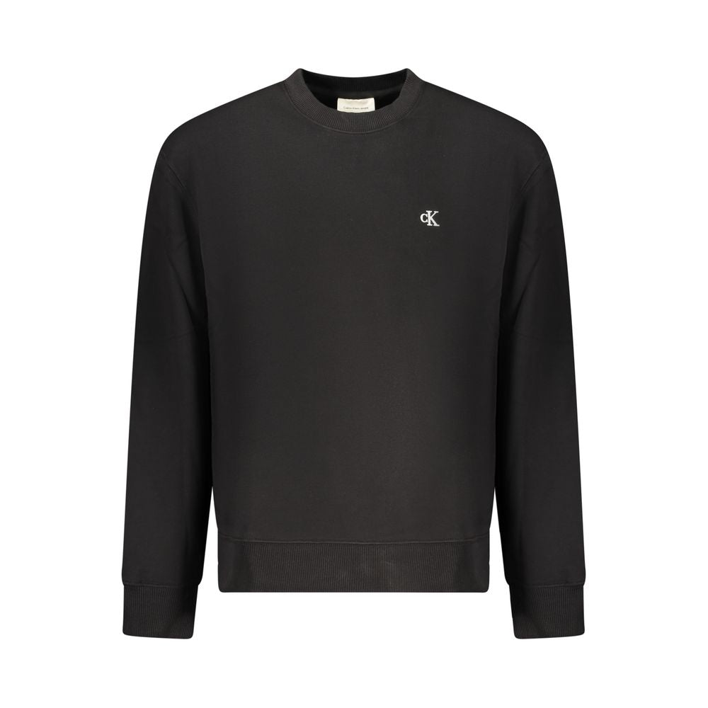 Calvin Klein Baumwoll-Sweatshirt in Schwarz