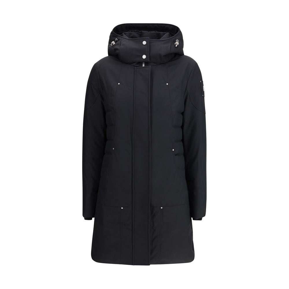 Moose Knuckles Schwarze Polyester-Parka