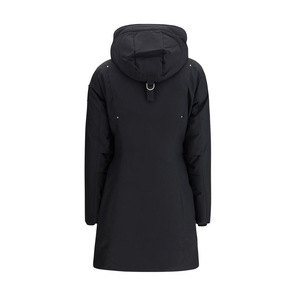 Moose Knuckles Schwarze Polyester-Parka