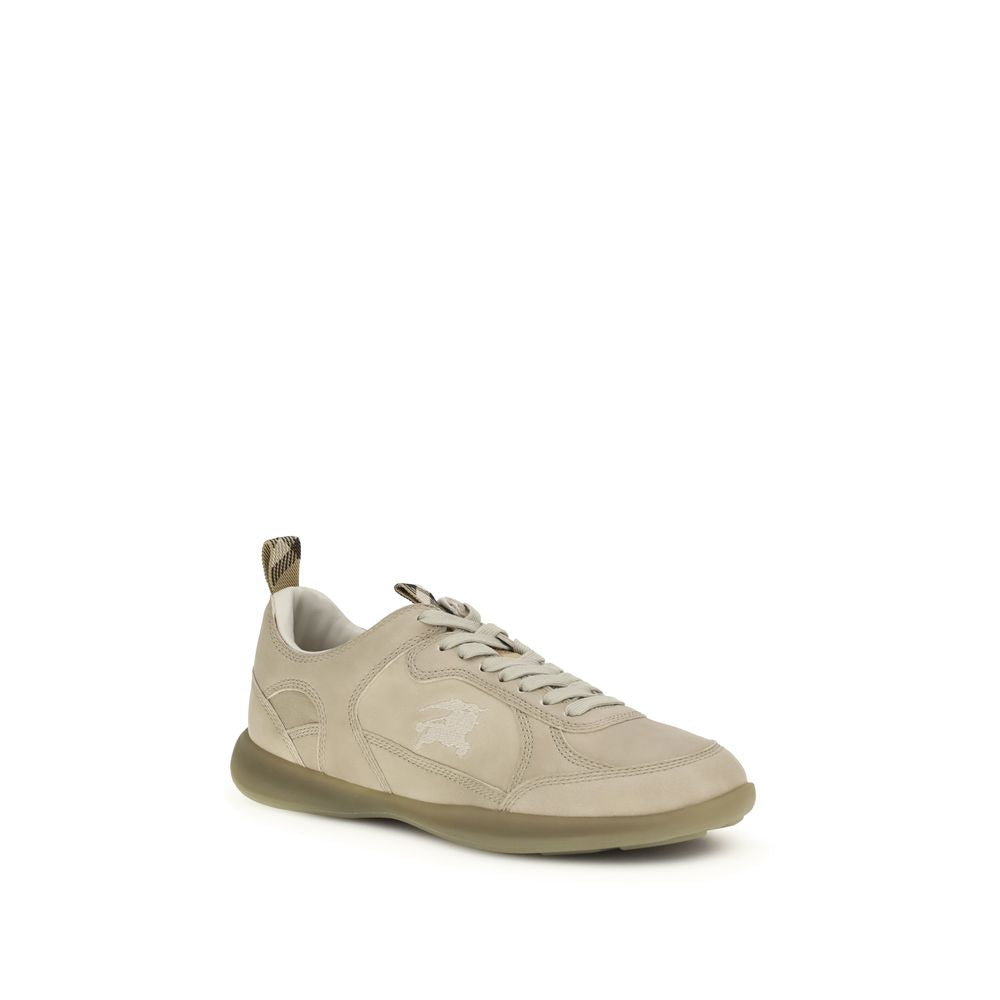 Burberry Beige Kalb Leder Bos Taurus Sportschuhe