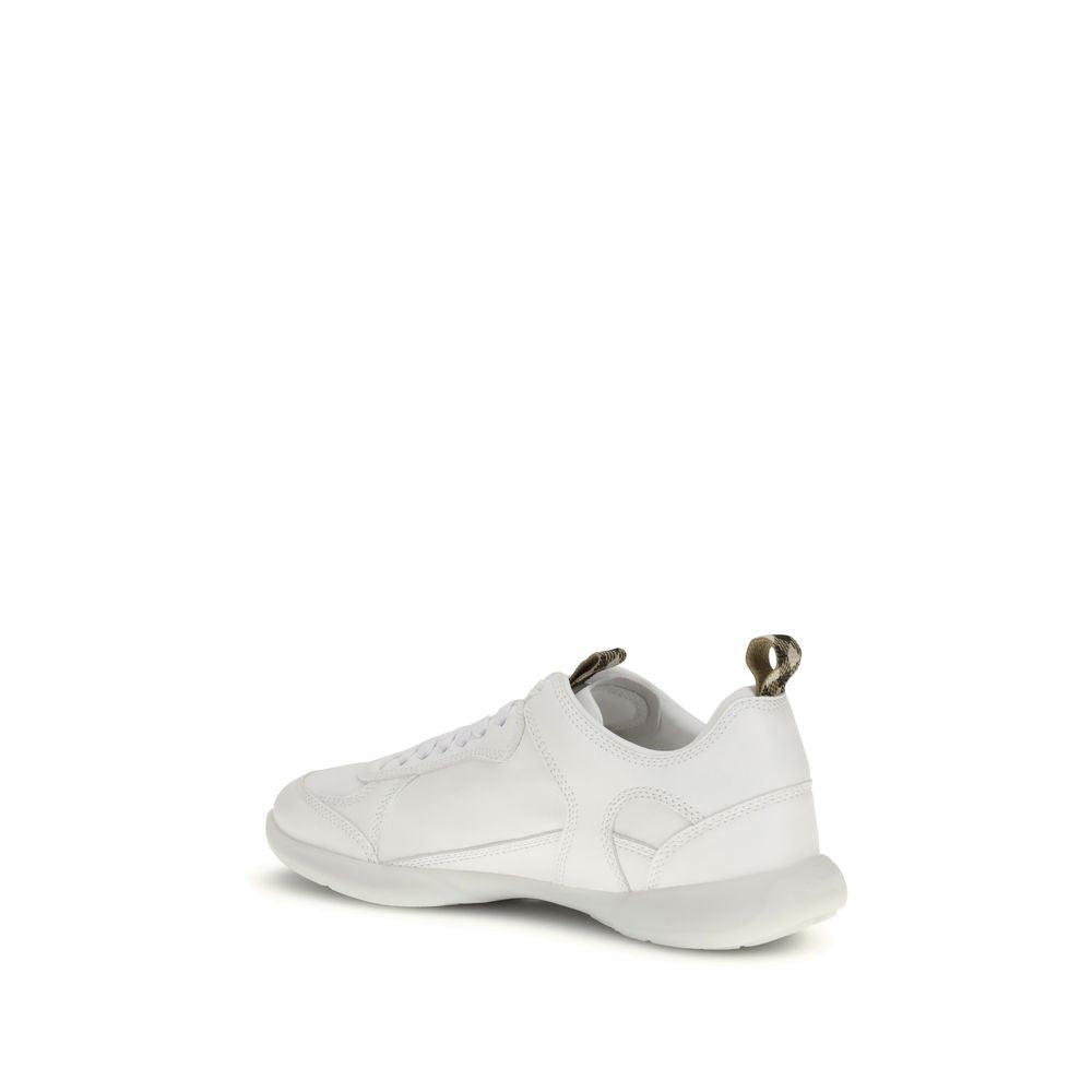 Burberry Weiße Kalbshaut Bos Taurus Sneaker