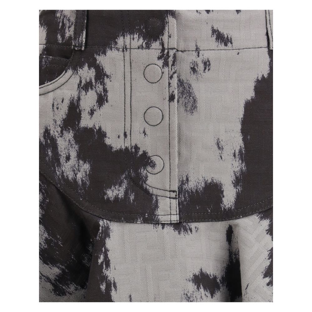 Fendi Schwarzer Baumwoll-Minirock