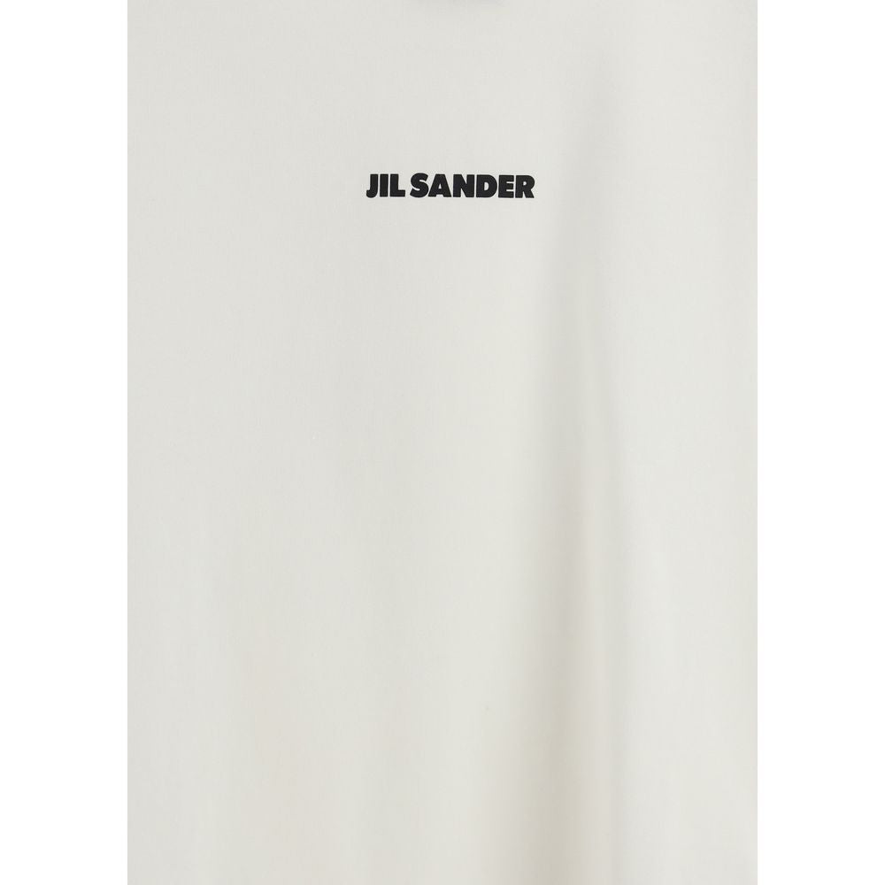 Jil Sander T-Shirt aus Baumwolle in Creme