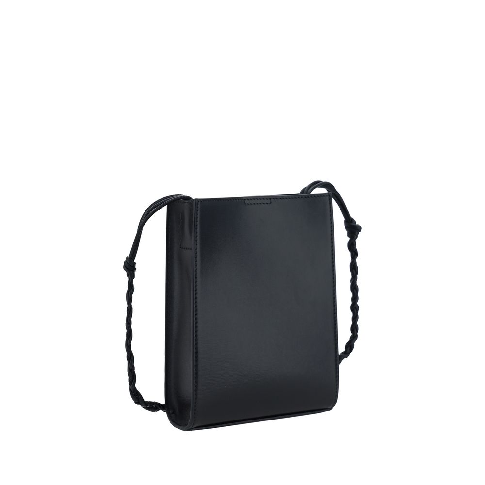 Jil Sander Schwarze Kalbshaut Bos Taurus Schultertasche
