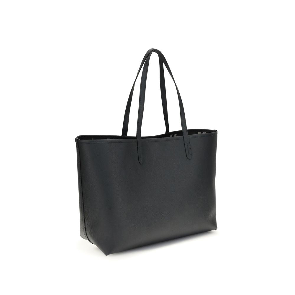 Burberry Schwarze Kalbsleder-Bos-Taurus-Schultertasche
