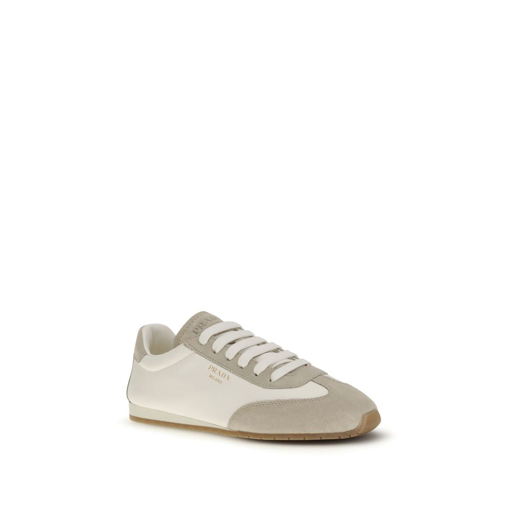 Prada Cremefarbene Ovis Aries Aries Sneakers