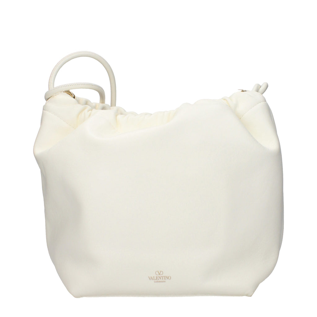 Valentino Garavani Schultertasche aus beigem Leder