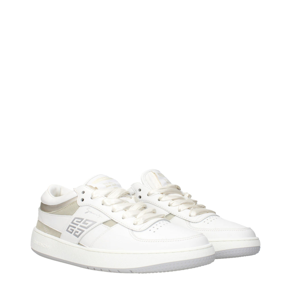 Givenchy Weiße Low-Top-Sneaker aus Leder