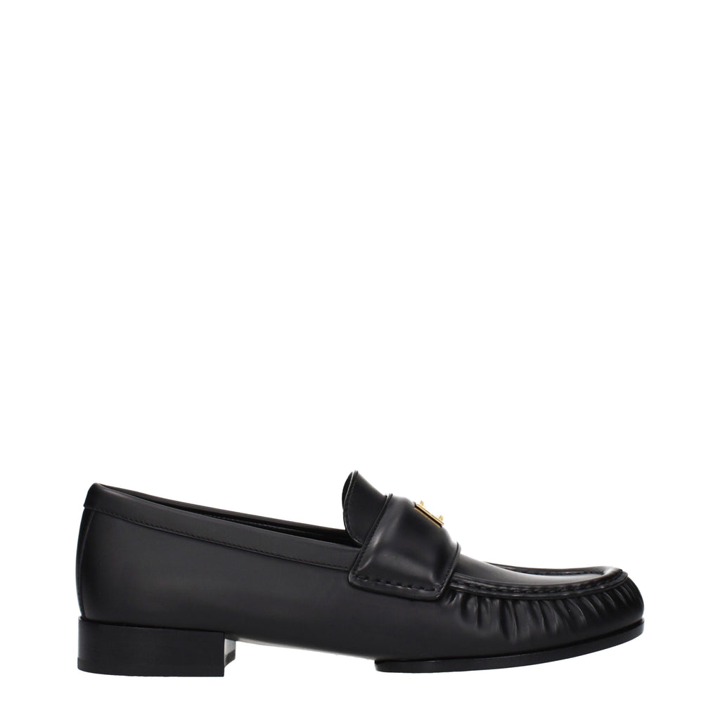 Givenchy Schwarze Loafer aus Leder zum Hineinschlüpfen
