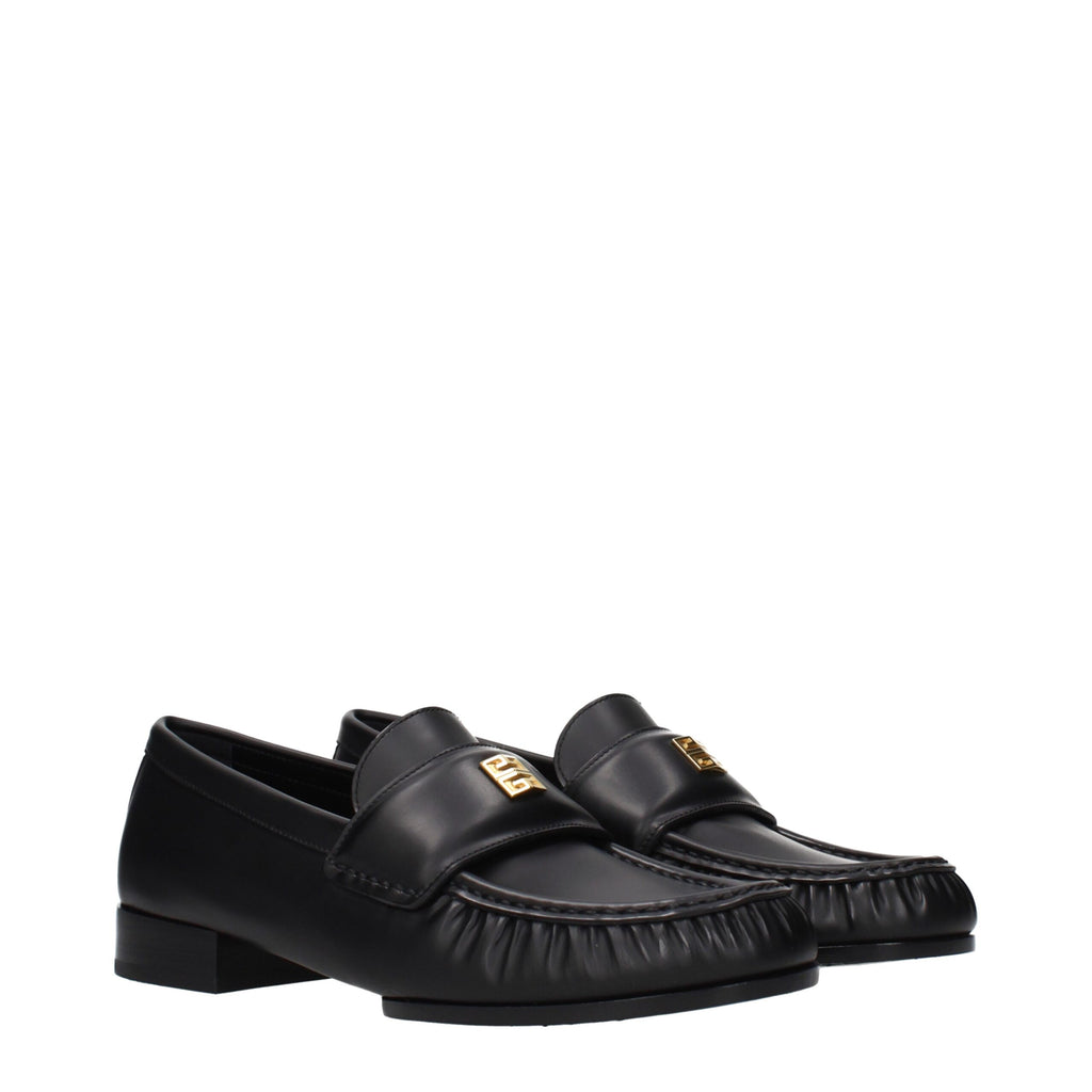 Givenchy Schwarze Loafer aus Leder zum Hineinschlüpfen