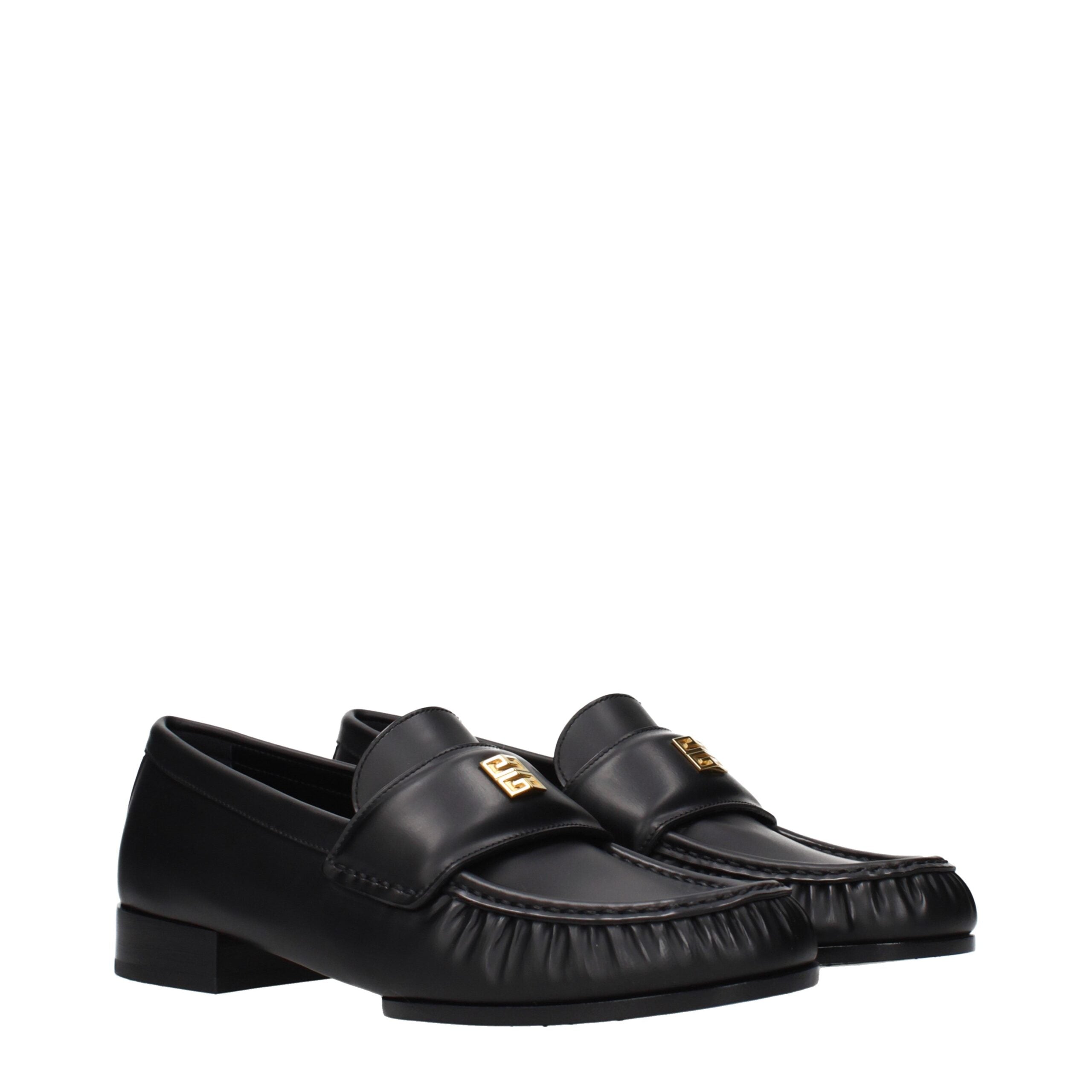 Givenchy Schwarze Loafer aus Leder zum Hineinschlüpfen