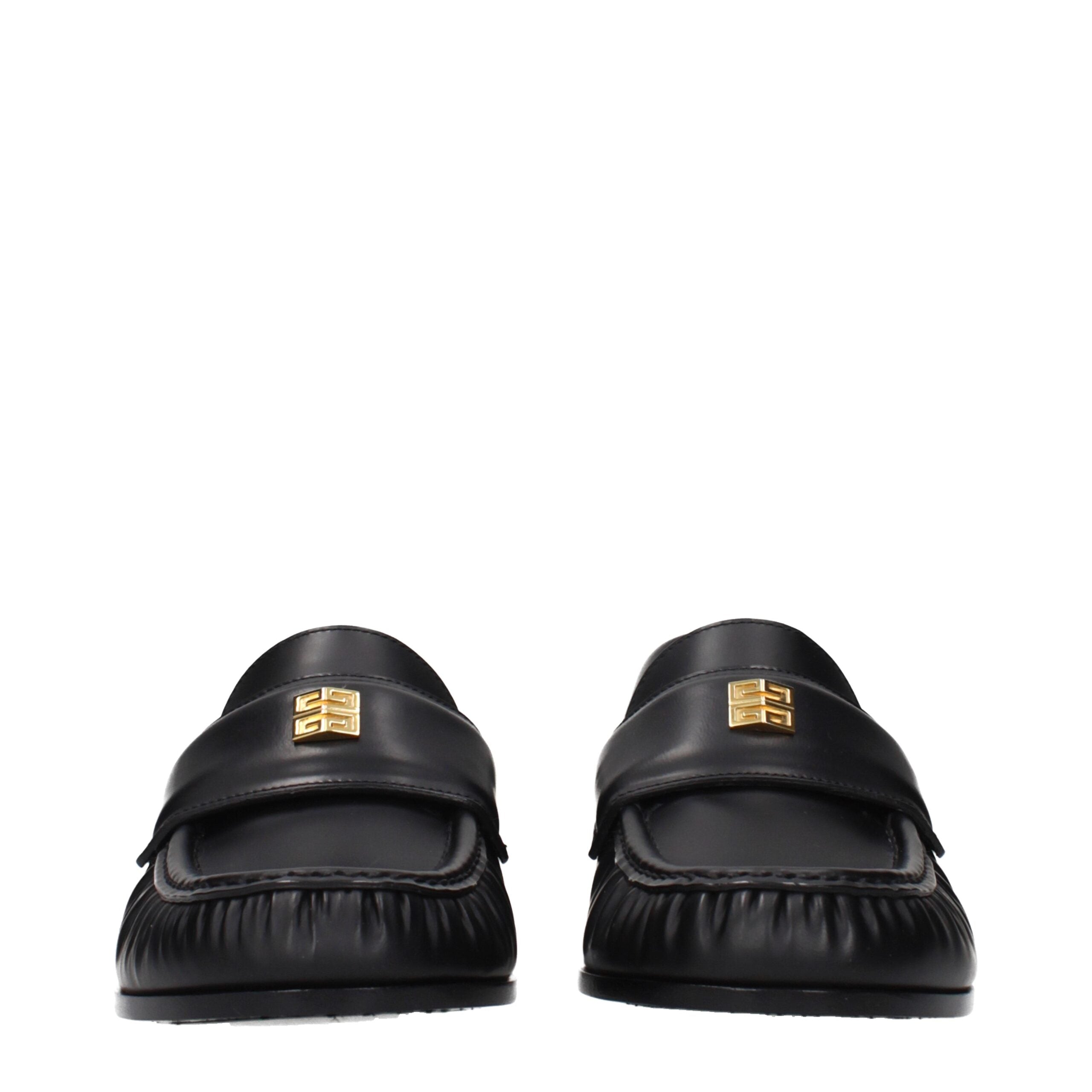 Givenchy Schwarze Loafer aus Leder zum Hineinschlüpfen