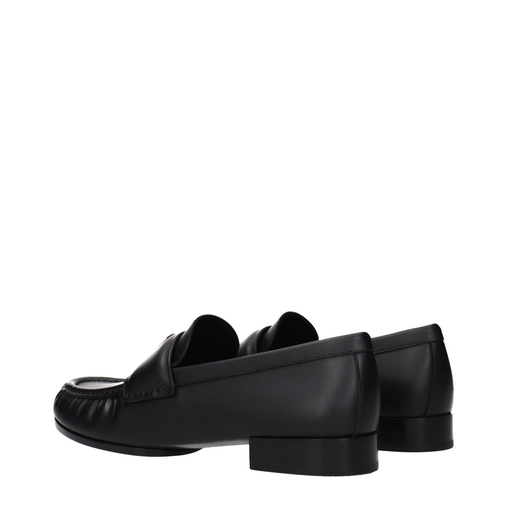 Givenchy Schwarze Loafer aus Leder zum Hineinschlüpfen
