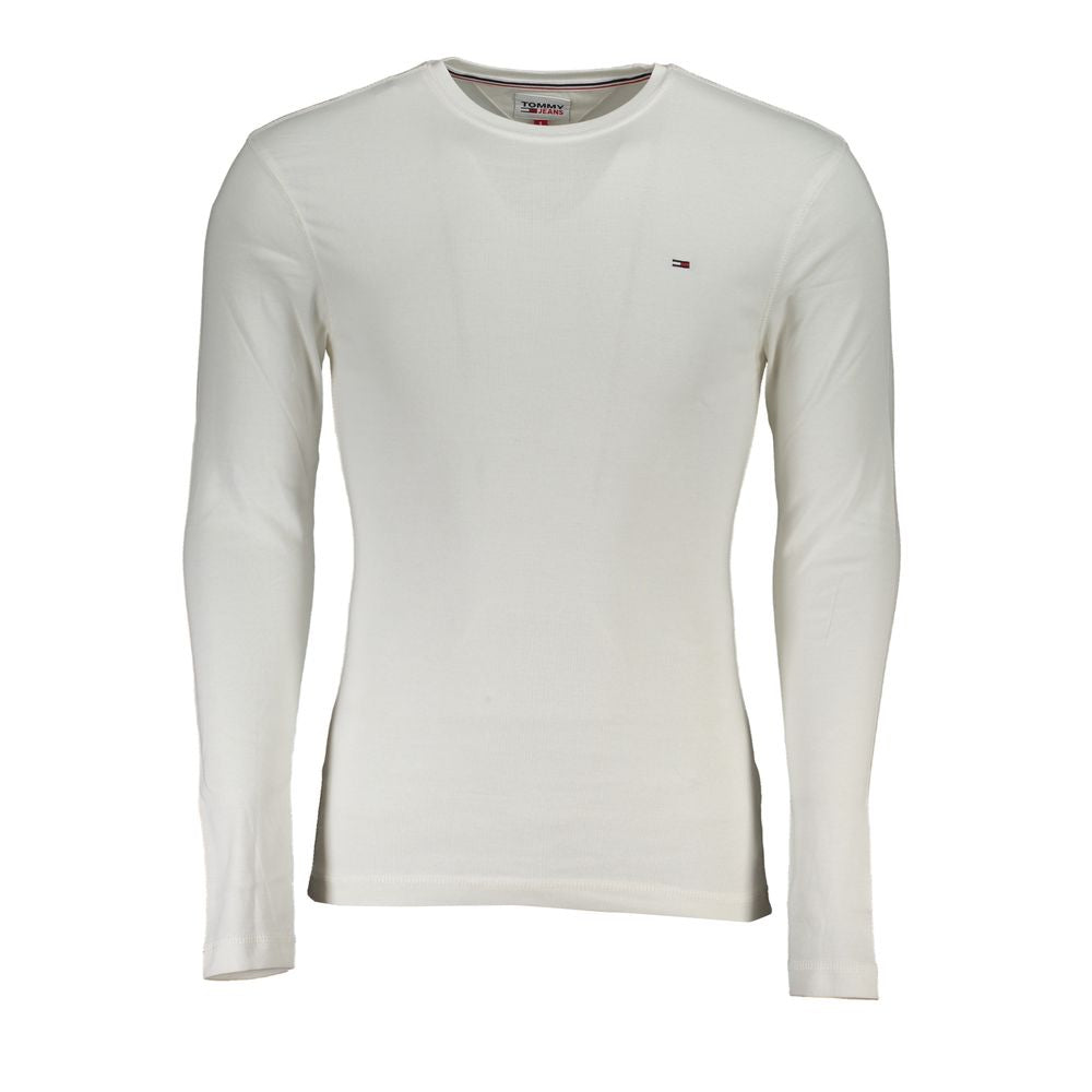 Tommy Hilfiger Weißes Baumwoll-T-Shirt für Herren