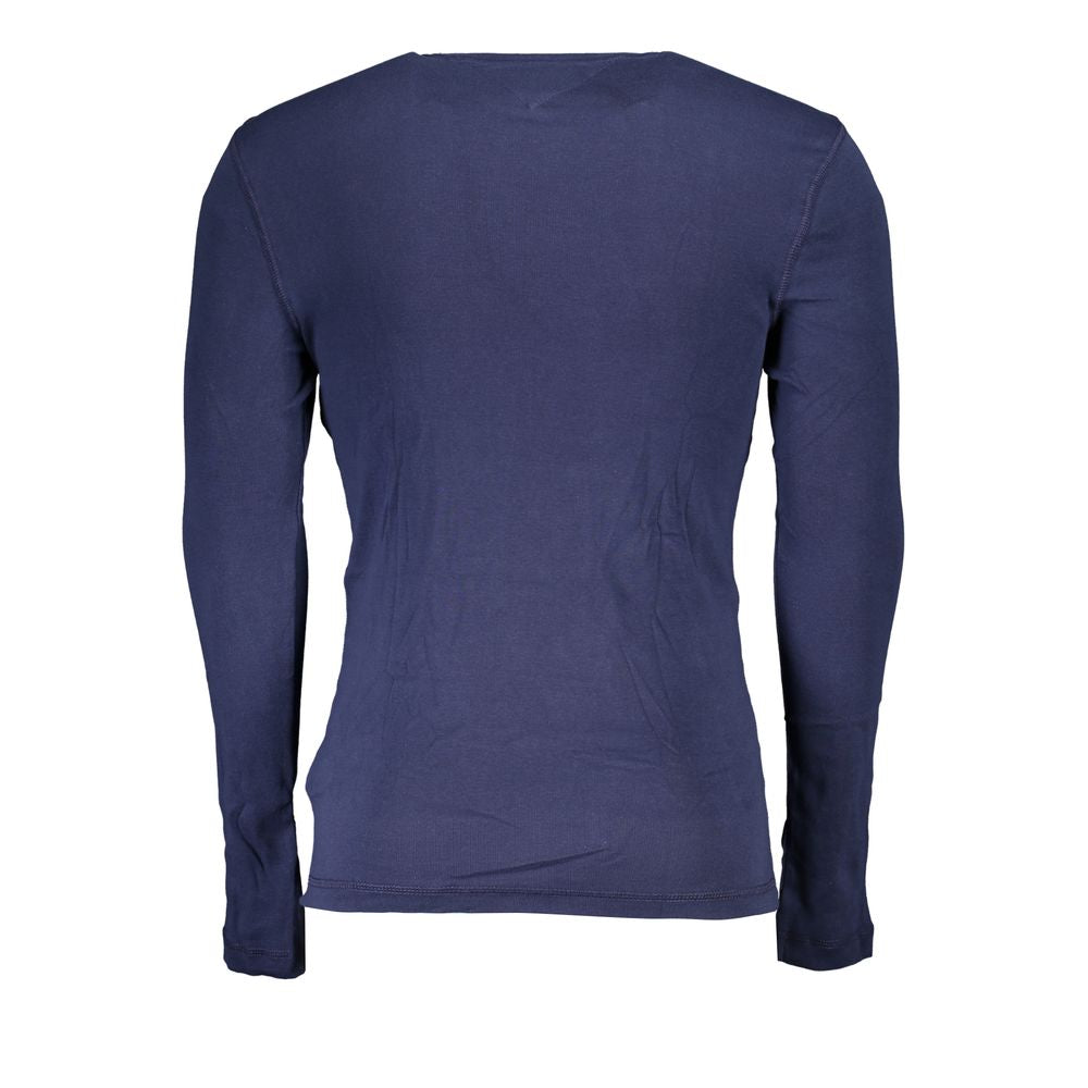 Tommy Hilfiger Blaues Bio-Baumwoll-T-Shirt für Herren