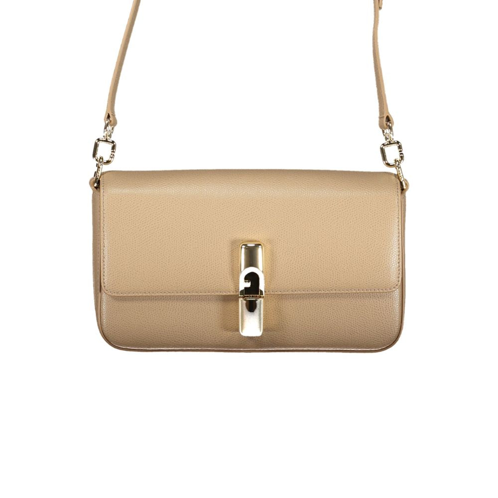 Furla Beige Leder Damentasche