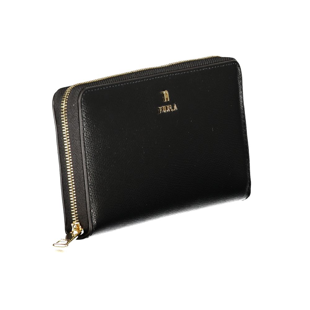 Furla Nero Leder Damen Geldbörse