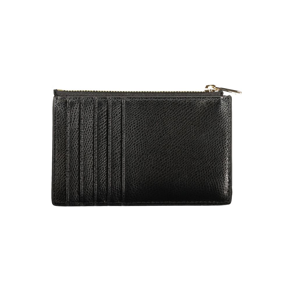 Furla Schwarze Leder Damen Geldbörse