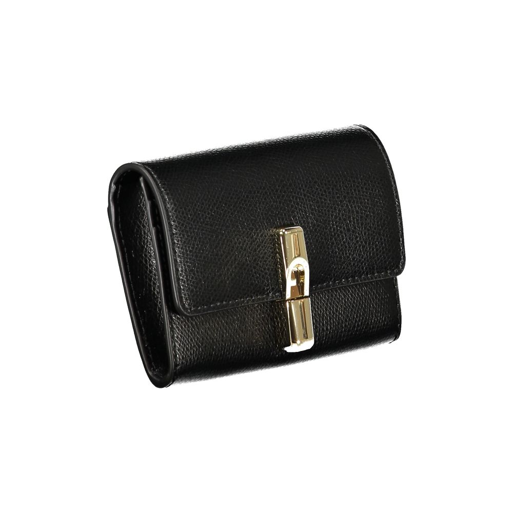 Furla Nero Leder Damen Geldbörse