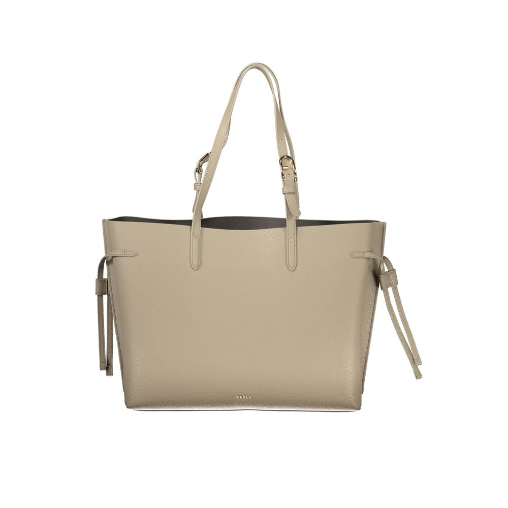 Furla Beige Leder Damentasche