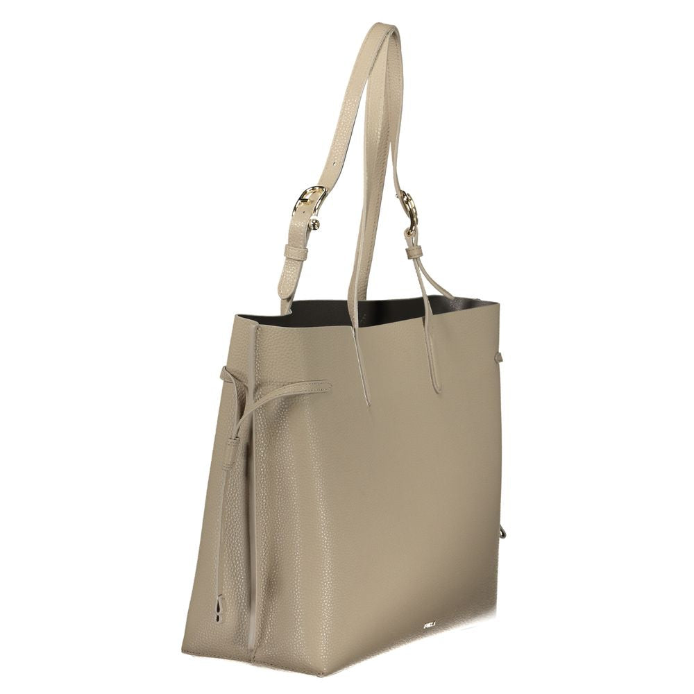 Furla Beige Leder Damentasche