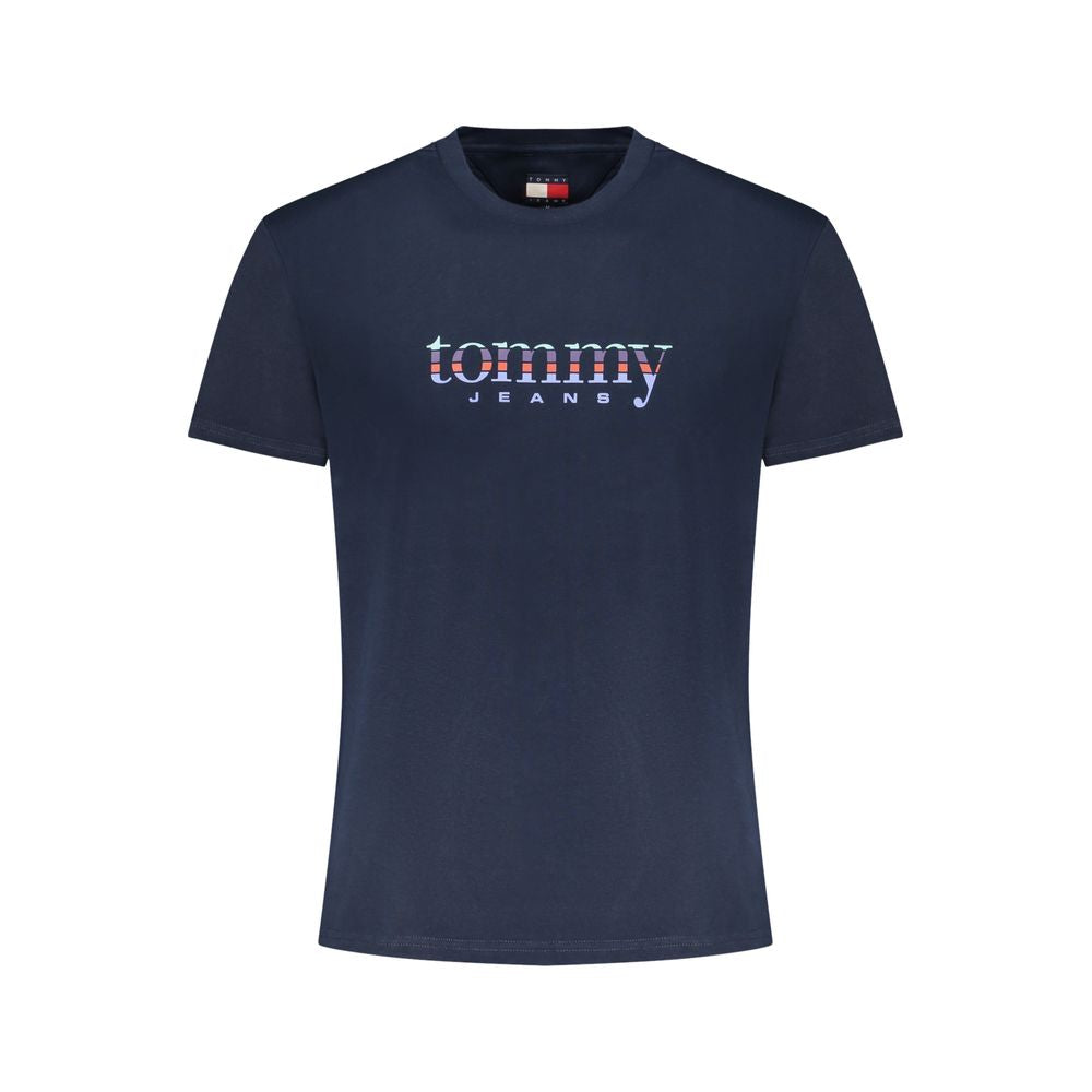 Tommy Hilfiger Blaues Baumwoll-T-Shirt für Herren