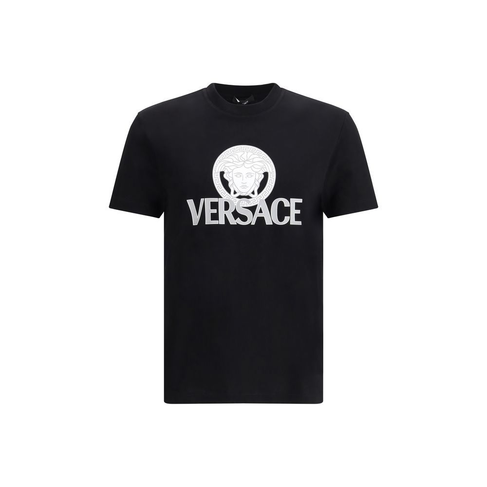 Versace Schwarzes Baumwoll-T-Shirt