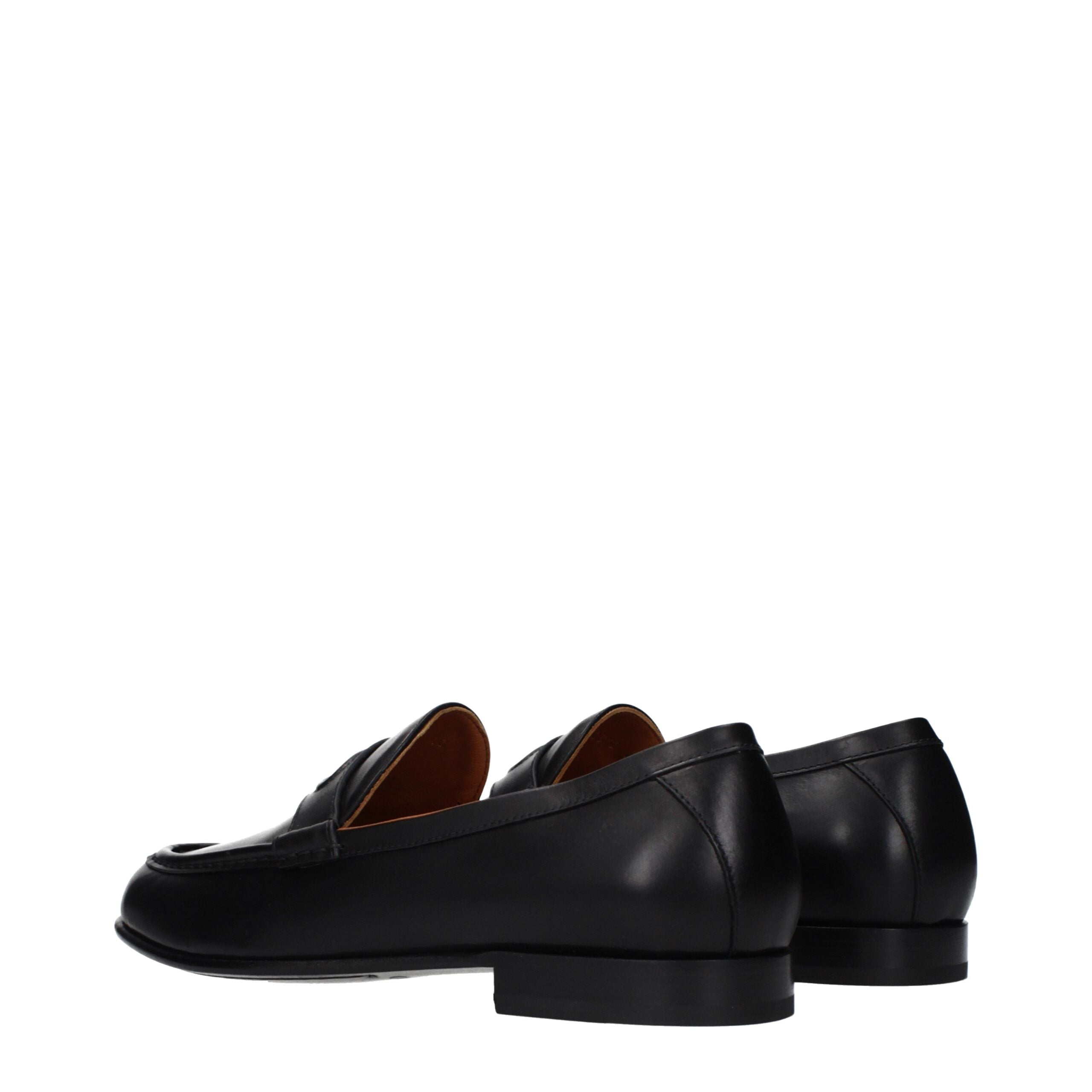 Valentino Garavani Schwarze Loafer aus Leder zum Hineinschlüpfen