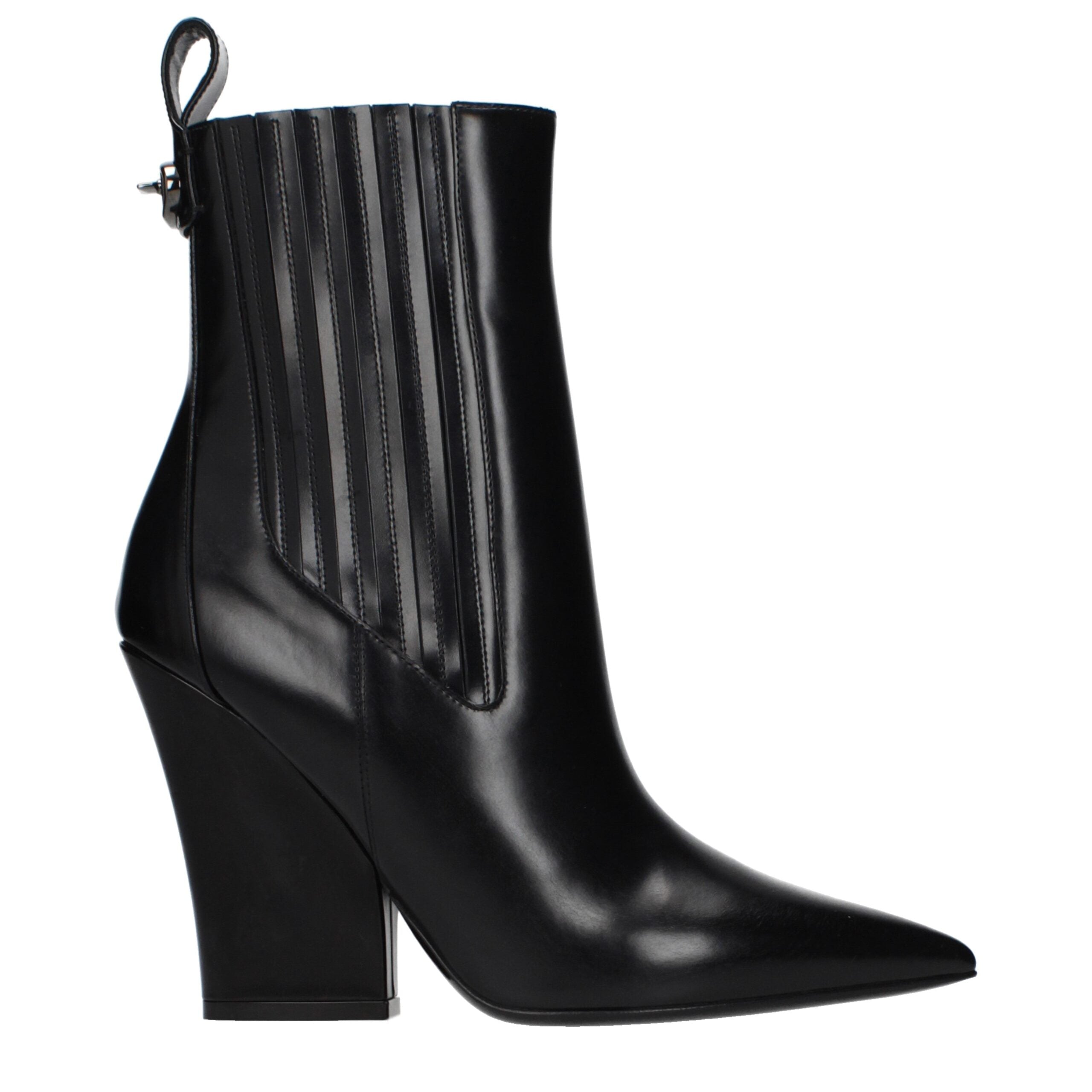 Valentino Garavani Schwarze Leder-Ankle Boots