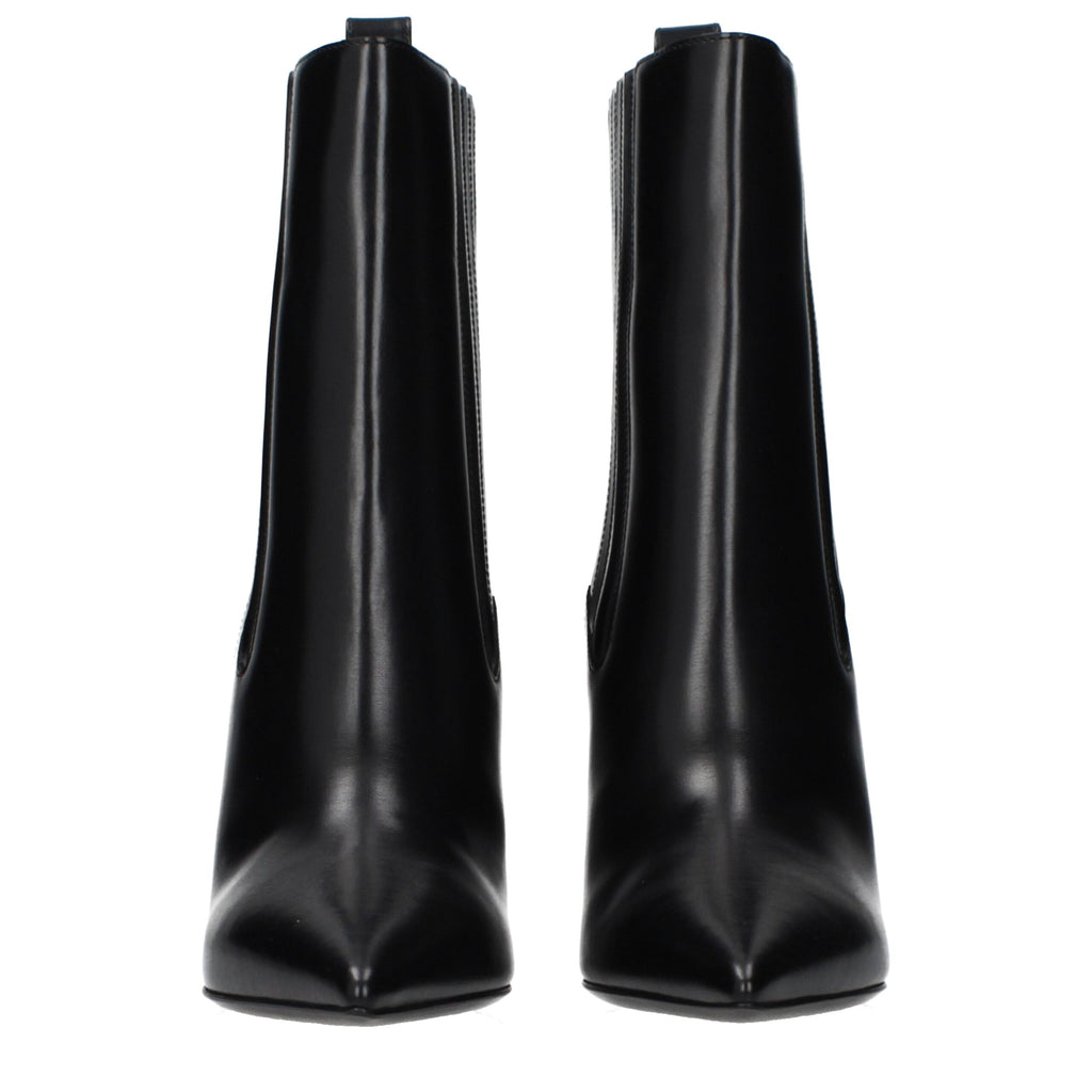 Valentino Garavani Schwarze Leder-Ankle Boots