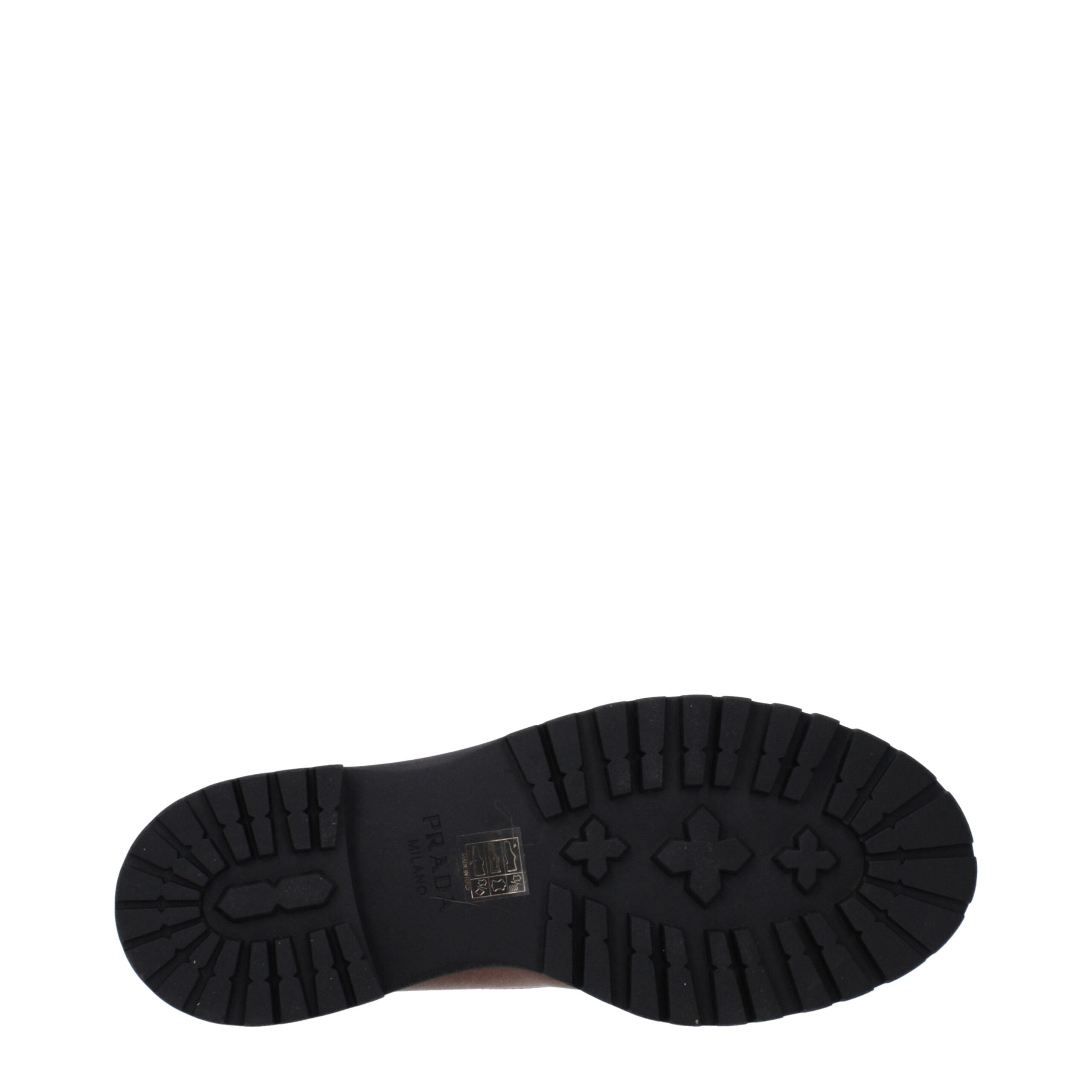 Prada Braune Leder-Ankle Boots