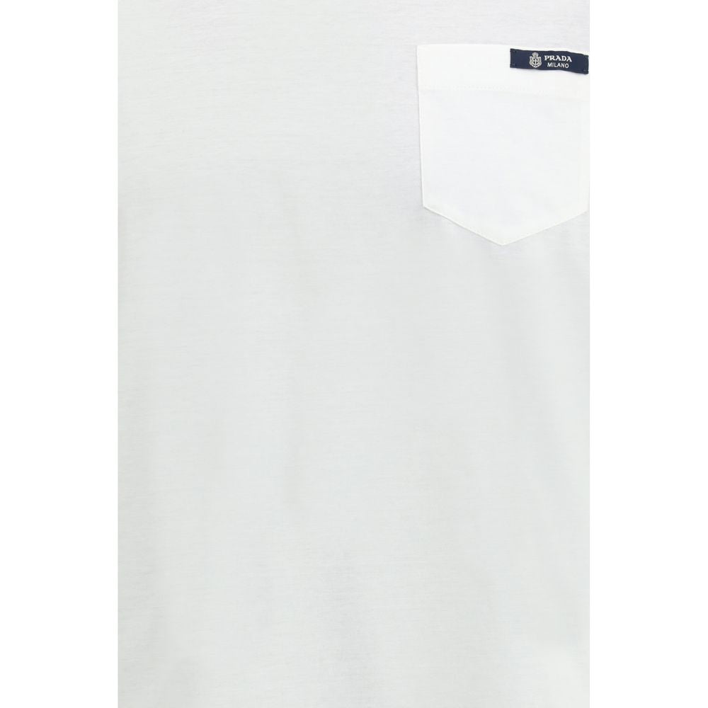 Prada Weißes Baumwoll-T-Shirt