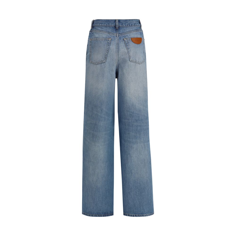 Chloé Blaue Baumwoll-Jeans Denim