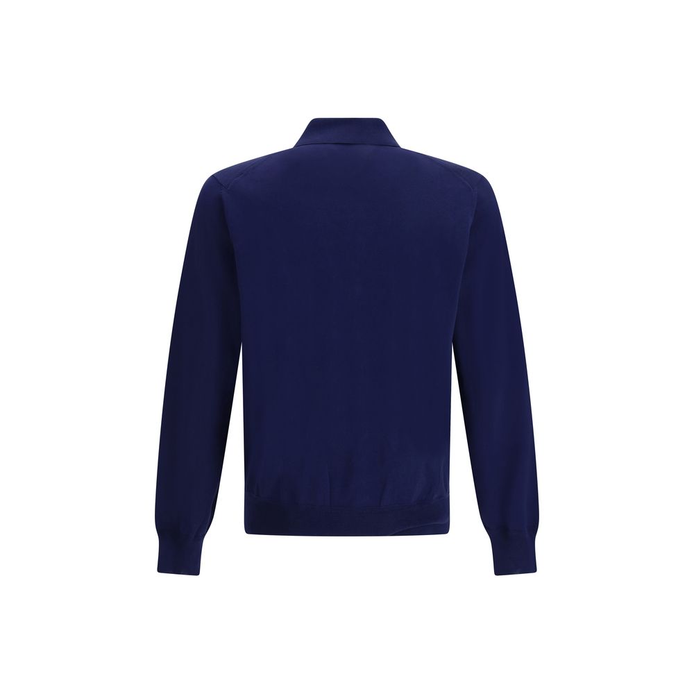 Tom Ford Blaues Baumwoll-Poloshirt