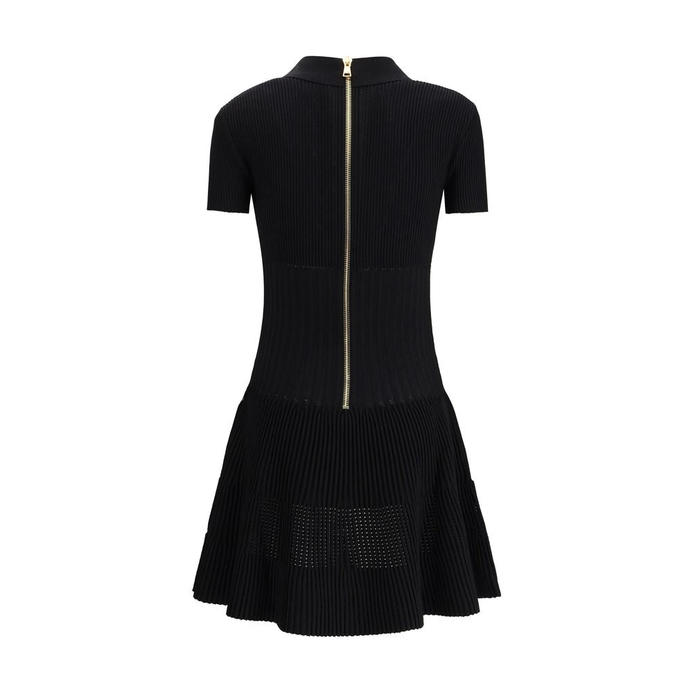 Balmain Schwarzes legeres Kleid aus Viskose